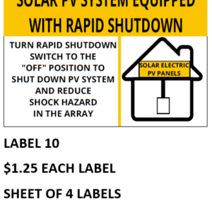 Solar PV System Equipped With Rapid Shutdown