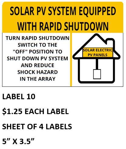 Solar PV System Equipped With Rapid Shutdown